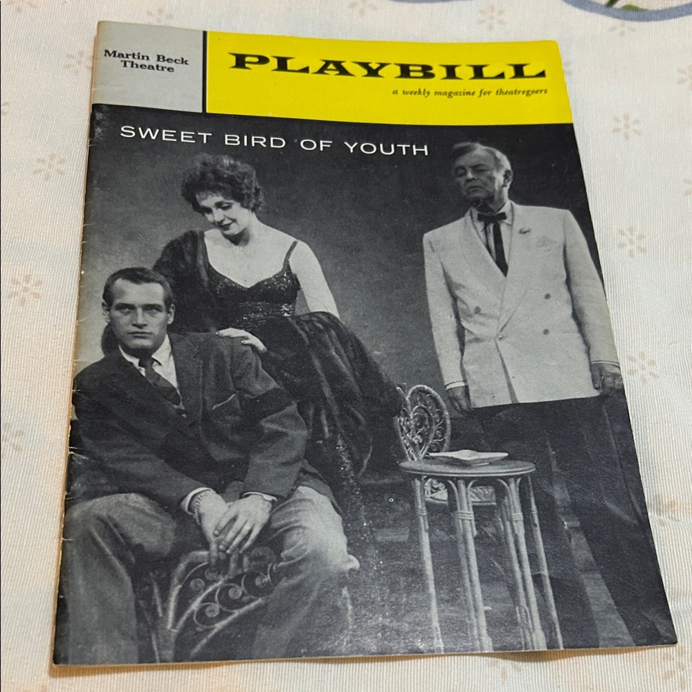 Playbill "Sweet Bird of Youth" Program - Yellow Header
